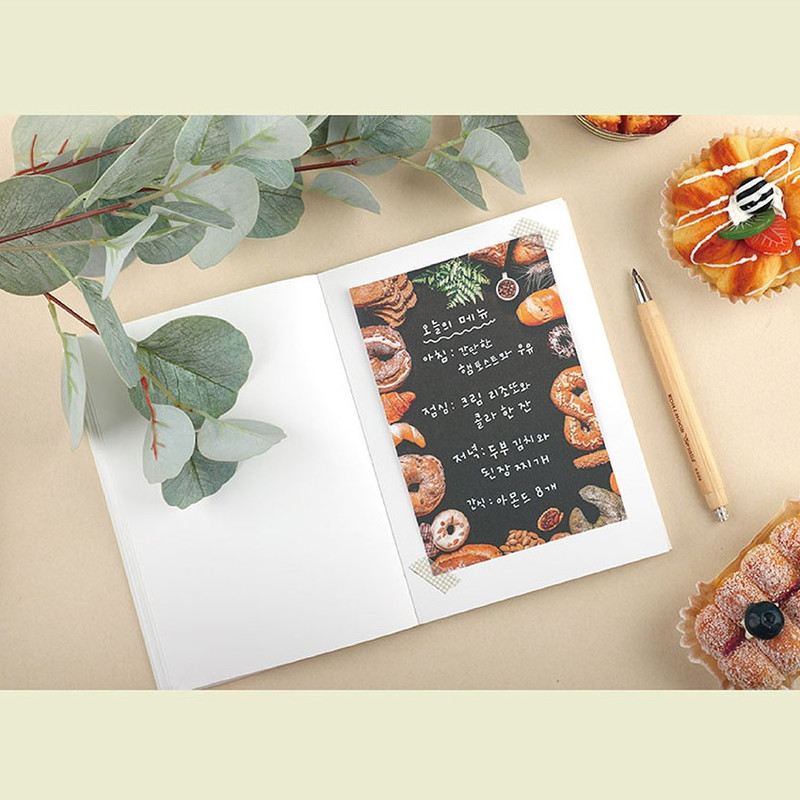 Example of use - PLEPLE Chou Chou B6 Daily Blank Notebook