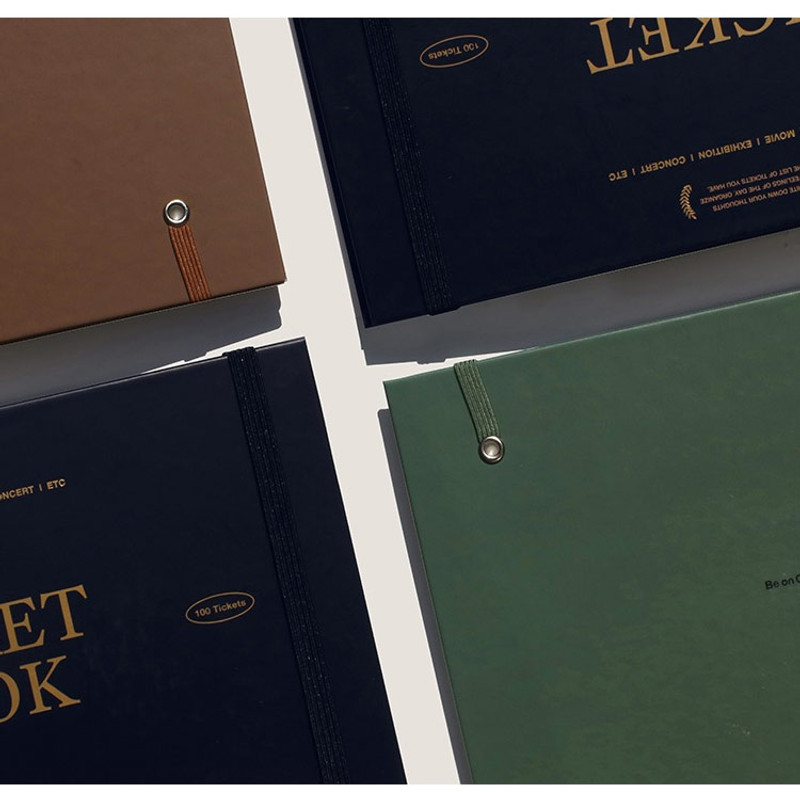 Spiral Bound Slip In Pocket Ticket Album Book 