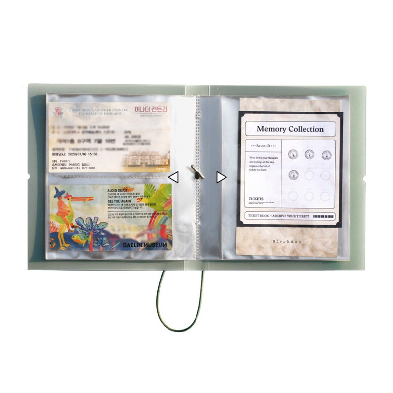 Usage example - Ticket Storage Book Pocket Album Usage example - Ticket Storage Book Pocket Album