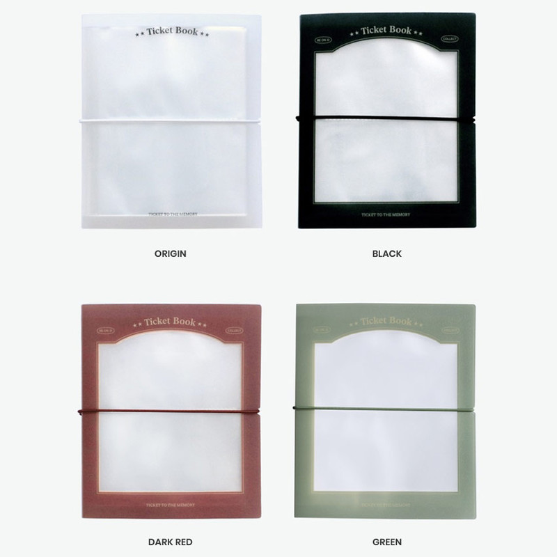 Colors of Ticket Storage Book Pocket Album Colors of Ticket Storage Book Pocket Album