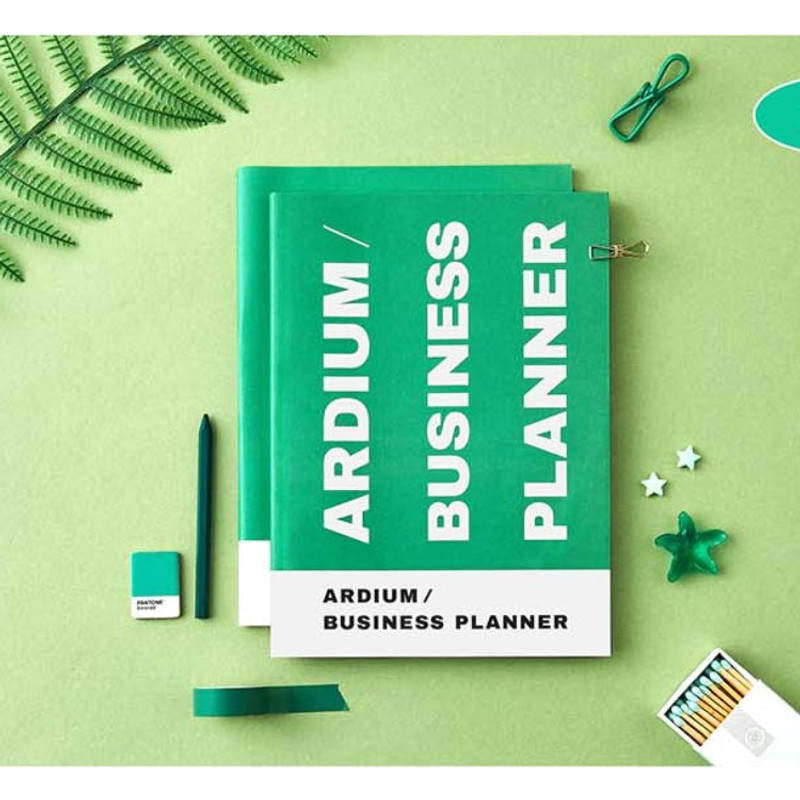 Green - 3 months Undated Daily Business Planner