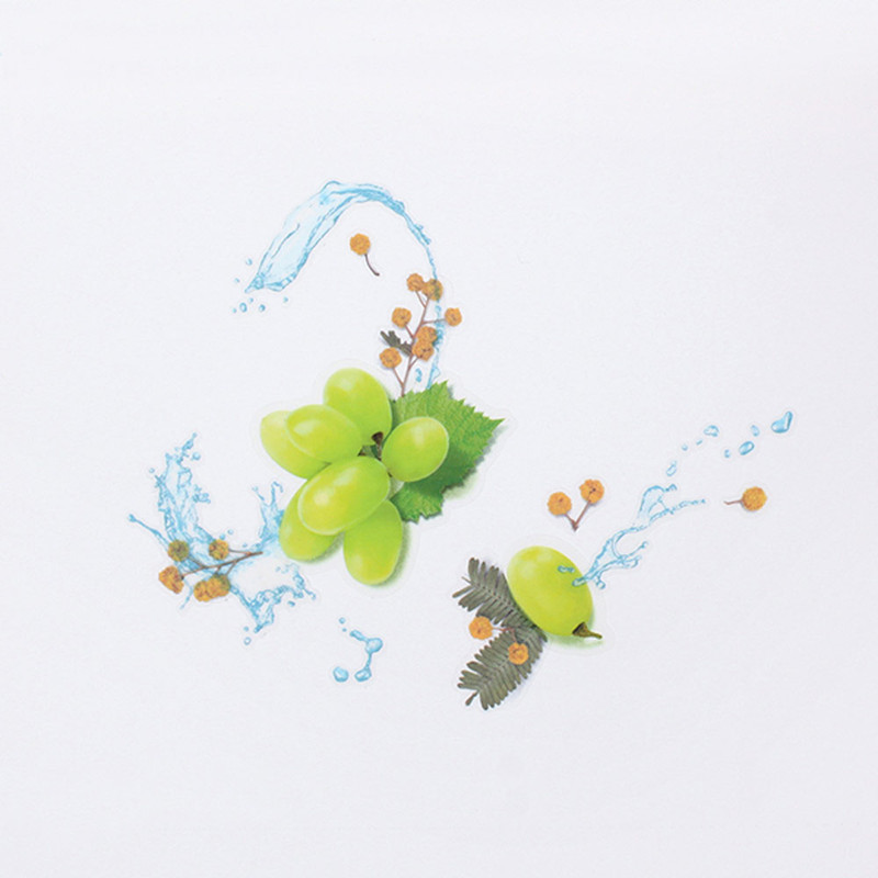 Example of use - Appree Green Grape Fruit Clear Sticker