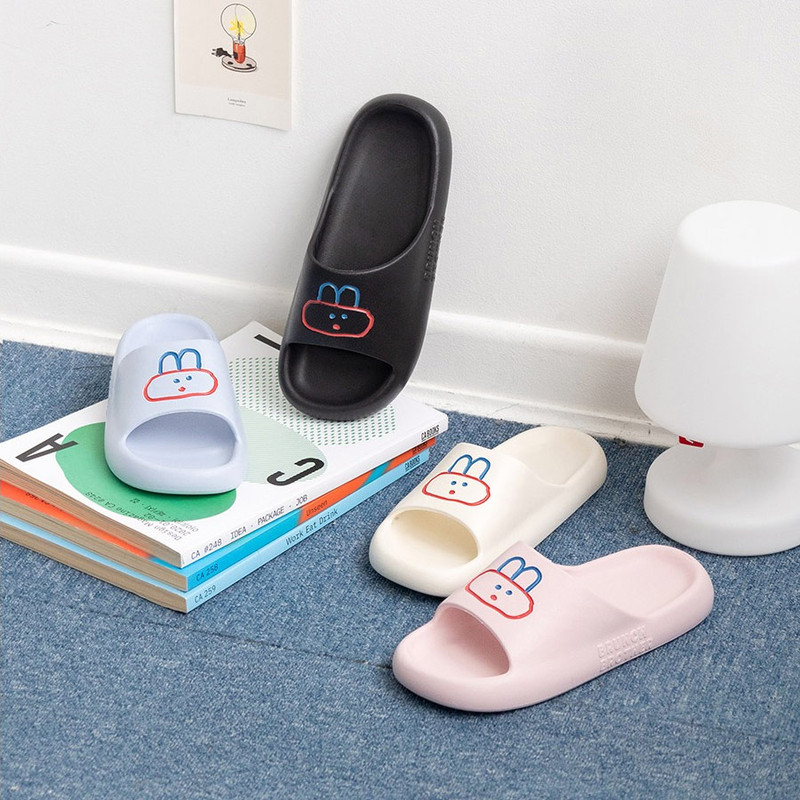 Bunch Brother Bunny Slide Sandal Slippers Bunch Brother Bunny Slide Sandal Slippers