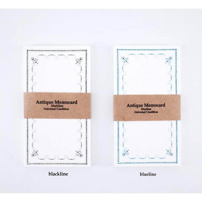 Universal Condition Antique Memo Card 20 Sheets