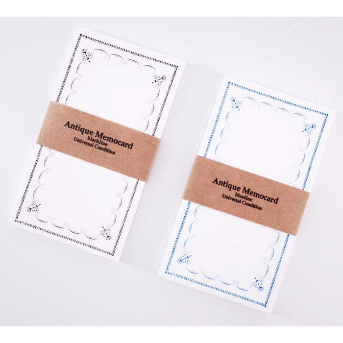 Universal Condition Antique Memo Card 20 Sheets