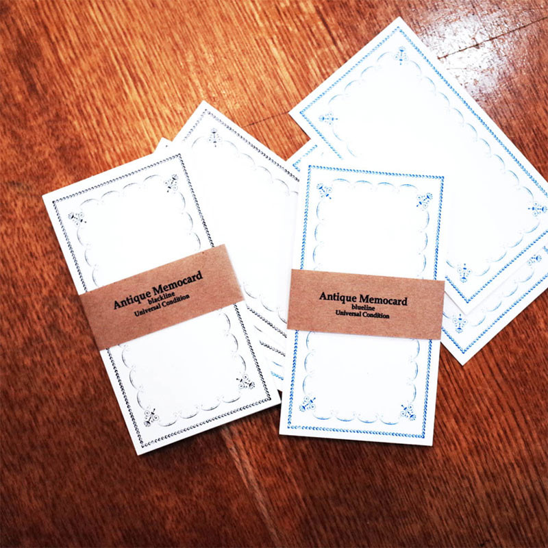 Usage example - Universal Condition Antique Memo Card 20 Sheets