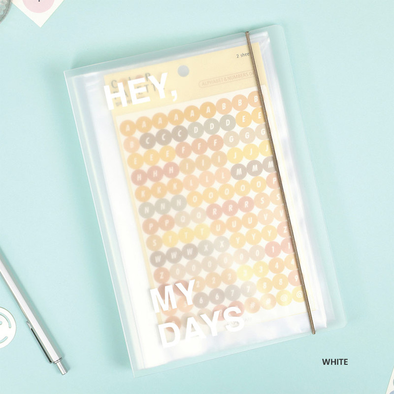 White - Hey My Days Sticker Storage Book Album White - Hey My Days Sticker Storage Book Album