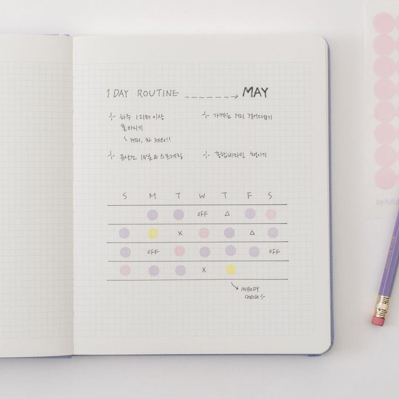 Usage example of Byfulldesign Making Memory Small Wide Grid Notebook Usage example of Byfulldesign Making Memory Small Wide Grid Notebook