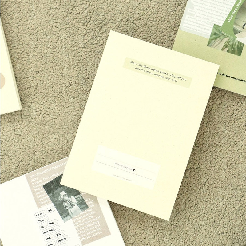 Dash And Dot Demure B6 Grid Lined Blank Notebook