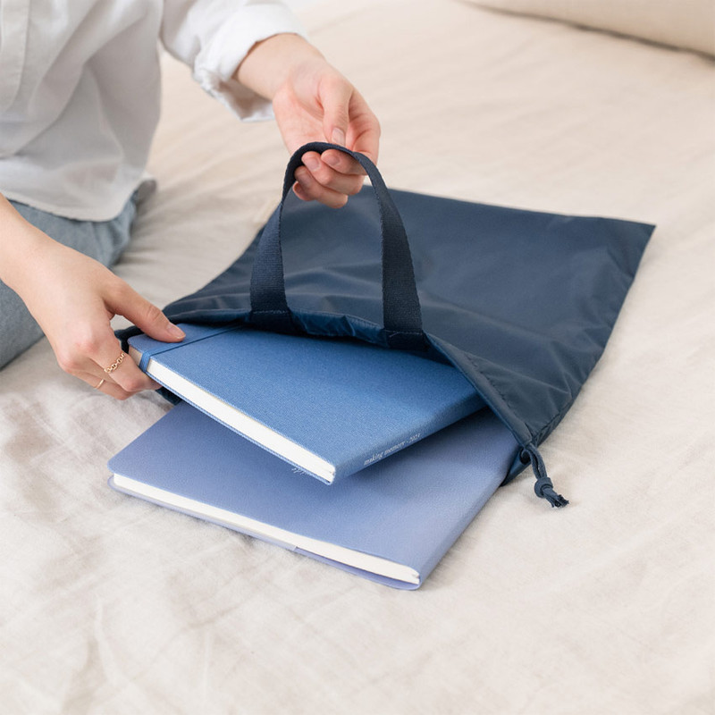 Navy - Travelus Travel Lightweight Drawstring Large Tote Bag