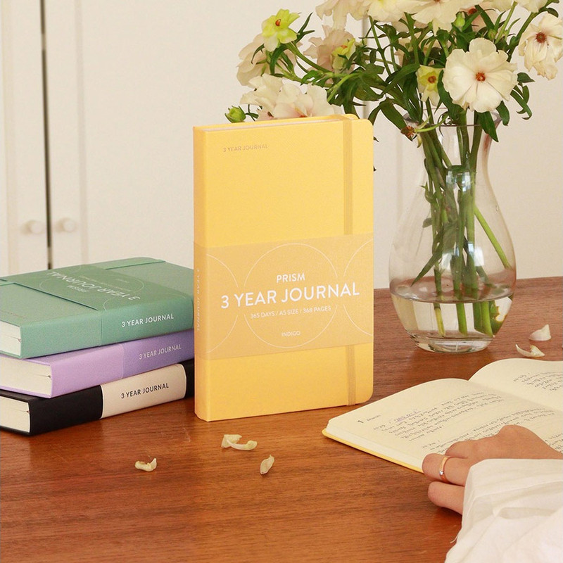 Indigo Prism 3 Years A5 Dateless Daily Diary Journal Indigo Prism 3 Years A5 Dateless Daily Diary Journal