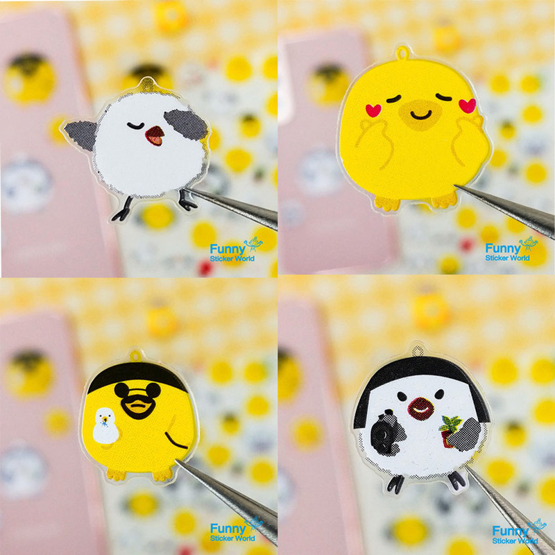 Detail of Neon And Metal PVC Clear Sticker Detail of Neon And Metal PVC Clear Sticker