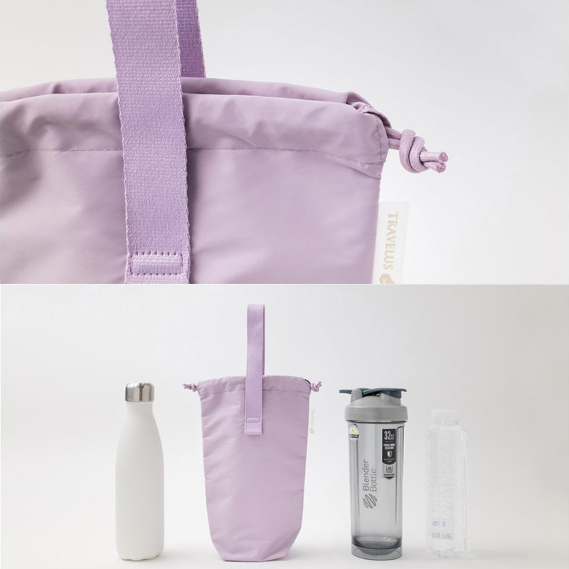 Detail of Travelus Drawstring Bottle Holder Bag Detail of Travelus Drawstring Bottle Holder Bag