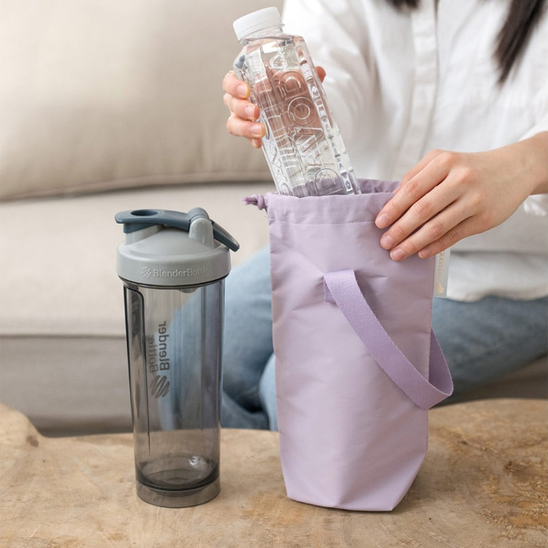 Lavender - Travelus Drawstring Bottle Holder Bag Lavender - Travelus Drawstring Bottle Holder Bag