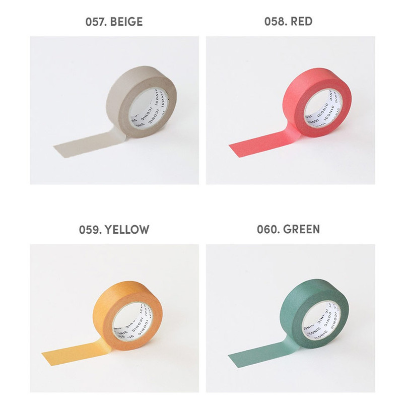 Solid Color Paper Deco Masking Tape