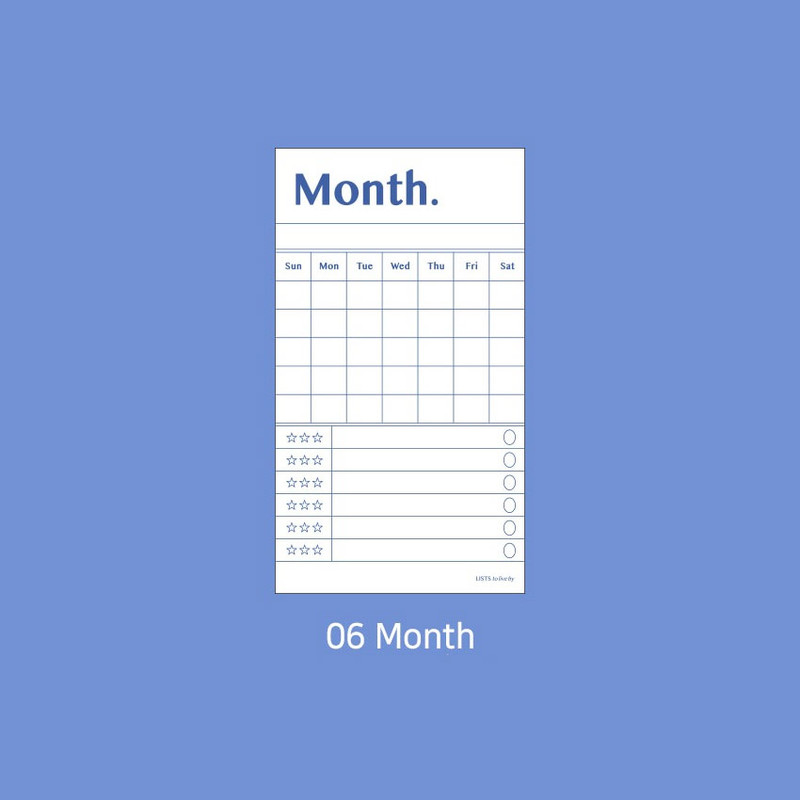 06 month - Paperian Lists to Live By Planning Checklist Memo Notepad 06 month - Paperian Lists to Live By Planning Checklist Memo Notepad