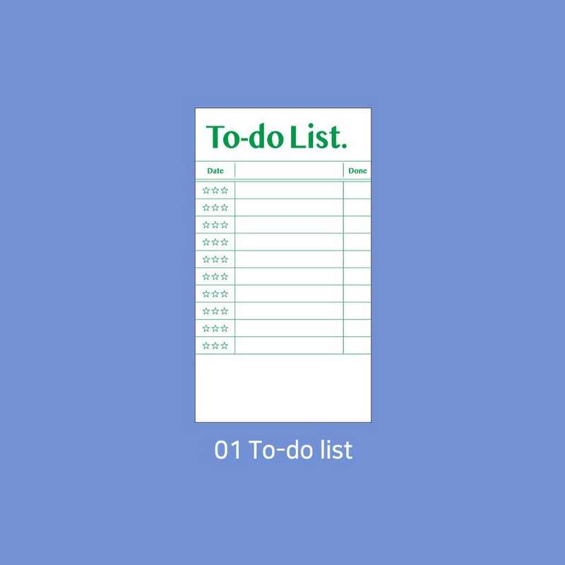 01 to do list - Paperian Lists to Live By Planning Checklist Memo Notepad 01 to do list - Paperian Lists to Live By Planning Checklist Memo Notepad