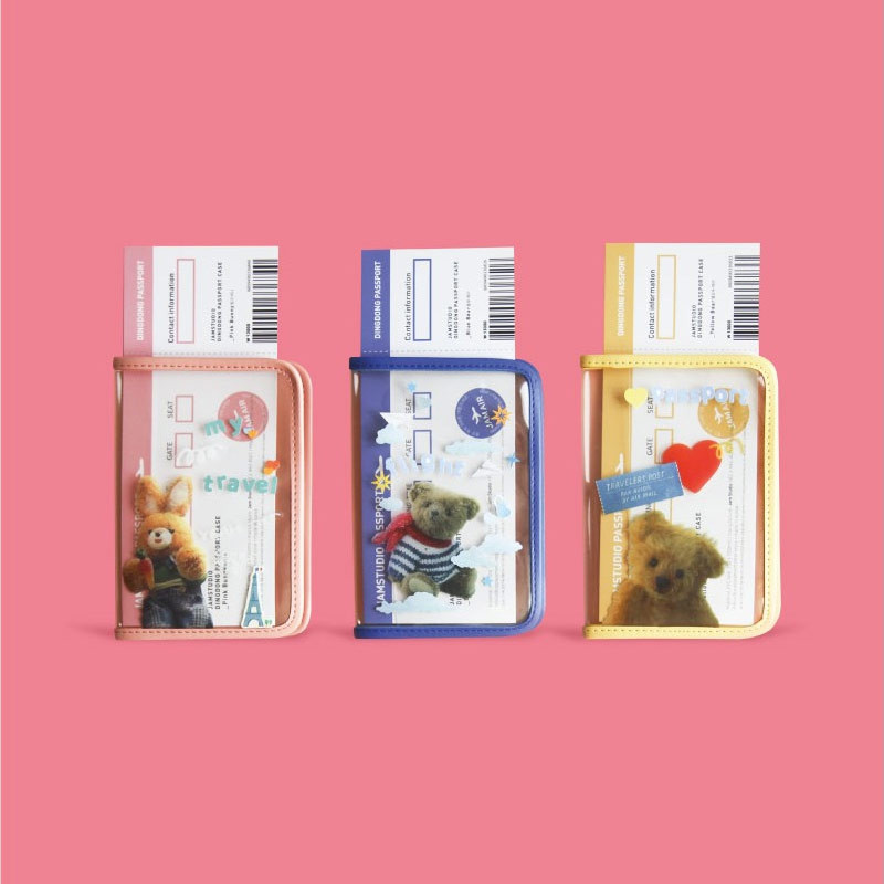 Jam studio Dingdong Travel Passport Case Holder Jam studio Dingdong Travel Passport Case Holder