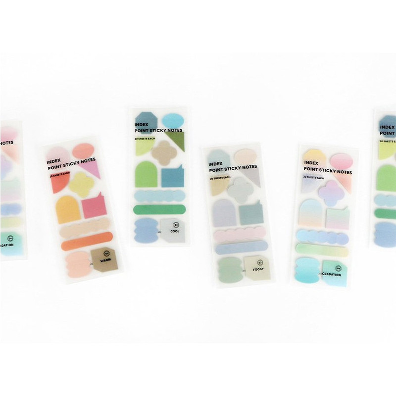 Iconic Index Point Sticky Bookmark Notepad Set 