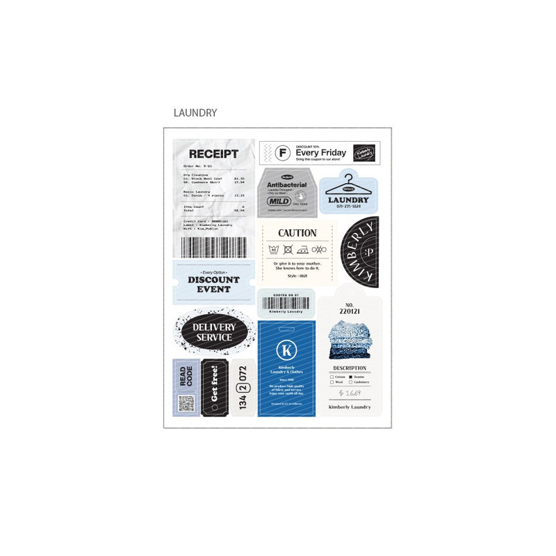 laundry - Wanna This Life Label Removable Sticker Pack laundry - Wanna This Life Label Removable Sticker Pack