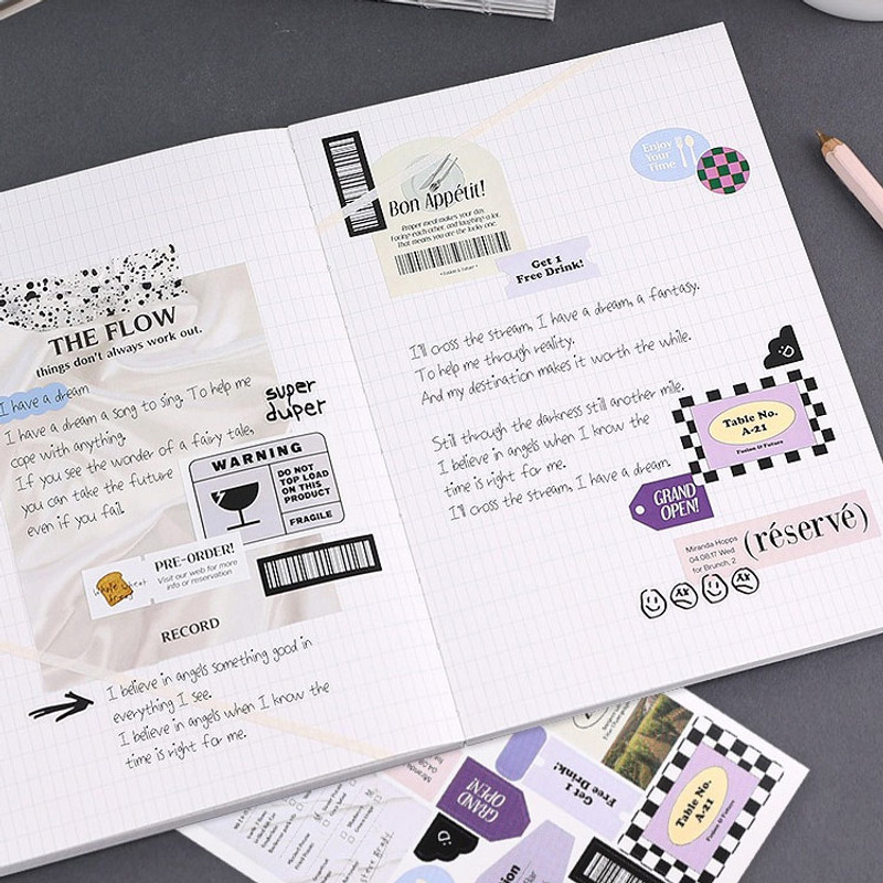 Example of use - Wanna This Life Label Removable Sticker Pack Example of use - Wanna This Life Label Removable Sticker Pack