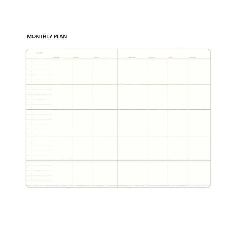 Monthly plan - Notable Memory Wirebound Dateless Daily Planner Monthly plan - Notable Memory Wirebound Dateless Daily Planner