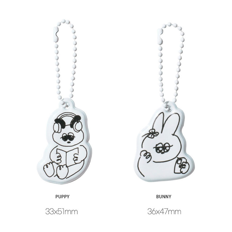 Puppy and Bunny - Mallang Soft Travel Luggage Name Tag Puppy and Bunny - Mallang Soft Travel Luggage Name Tag