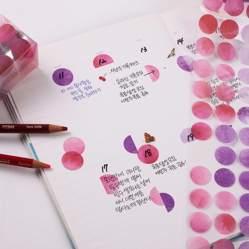 Example of use - Appree Stone Mood Paper Sticker Roll Example of use - Appree Stone Mood Paper Sticker Roll