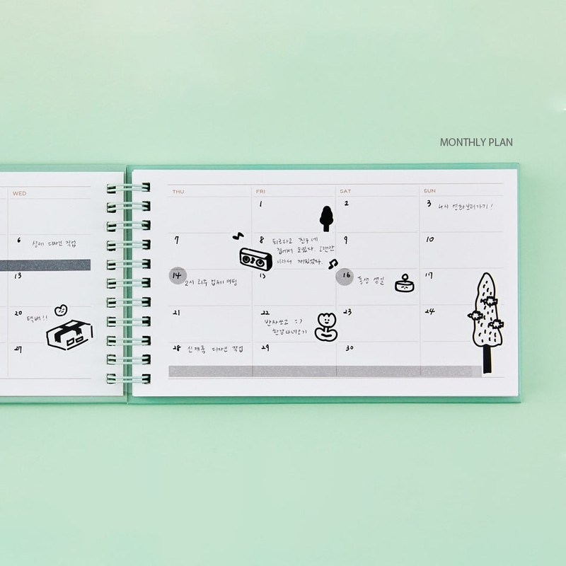 monthly plan - Ardium Make It Every Day Dateless Daily Planner Scheduler