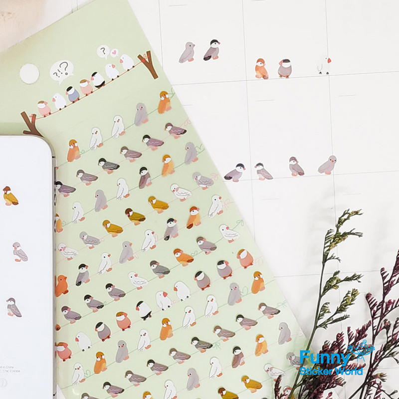 Hey Bird Coated Paper Deco Sticker Hey Bird Coated Paper Deco Sticker