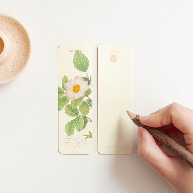 Example of use - NACOO Rose Paper Bookmark Set