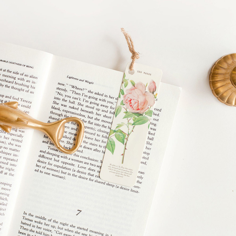 Example of use - NACOO Rose Paper Bookmark Set
