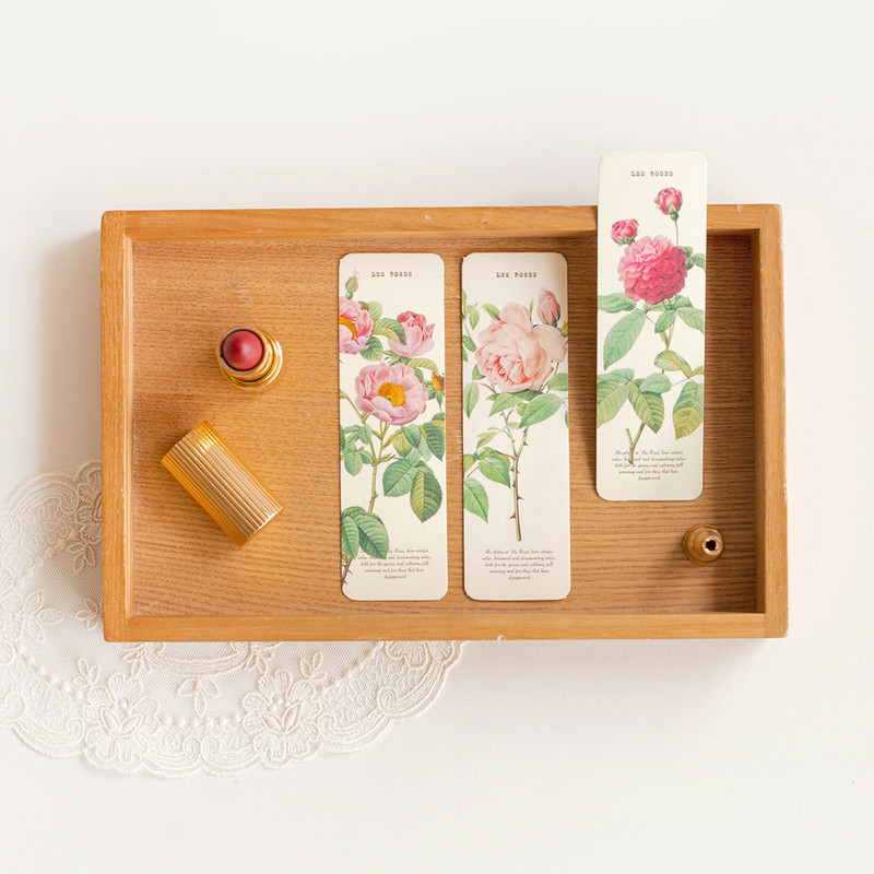 Example of use - NACOO Rose Paper Bookmark Set