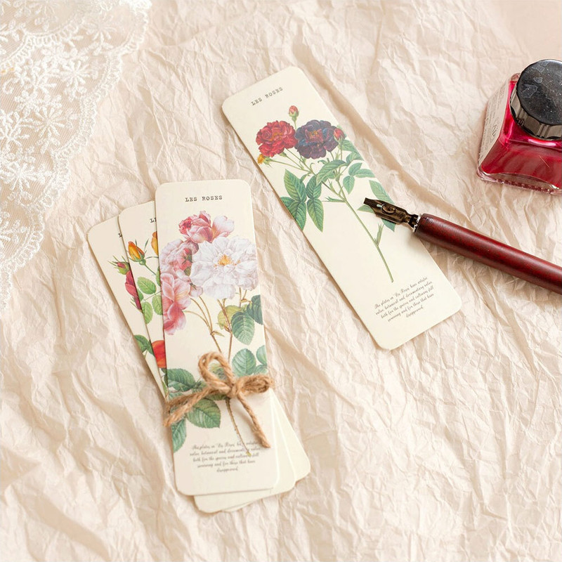 Example of use - NACOO Rose Paper Bookmark Set