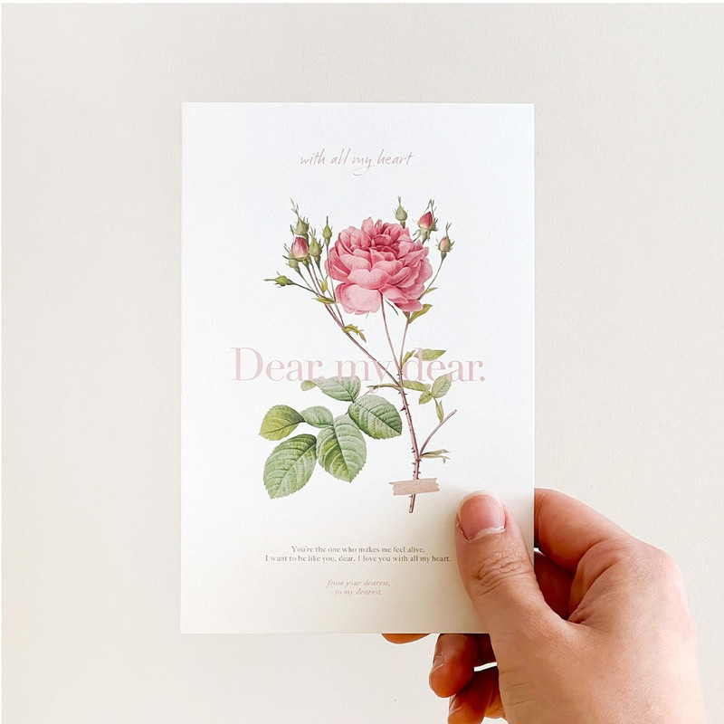 NACOO Dear My Dear Flower Card Set NACOO Dear My Dear Flower Card Set
