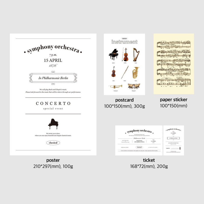 Stickers - NACOO Classic Music Sticker Pack