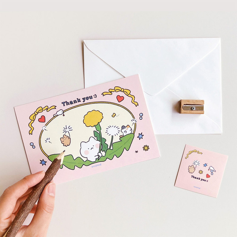 Thank You - NACOO Annyang Cat Card Set Thank You - NACOO Annyang Cat Card Set