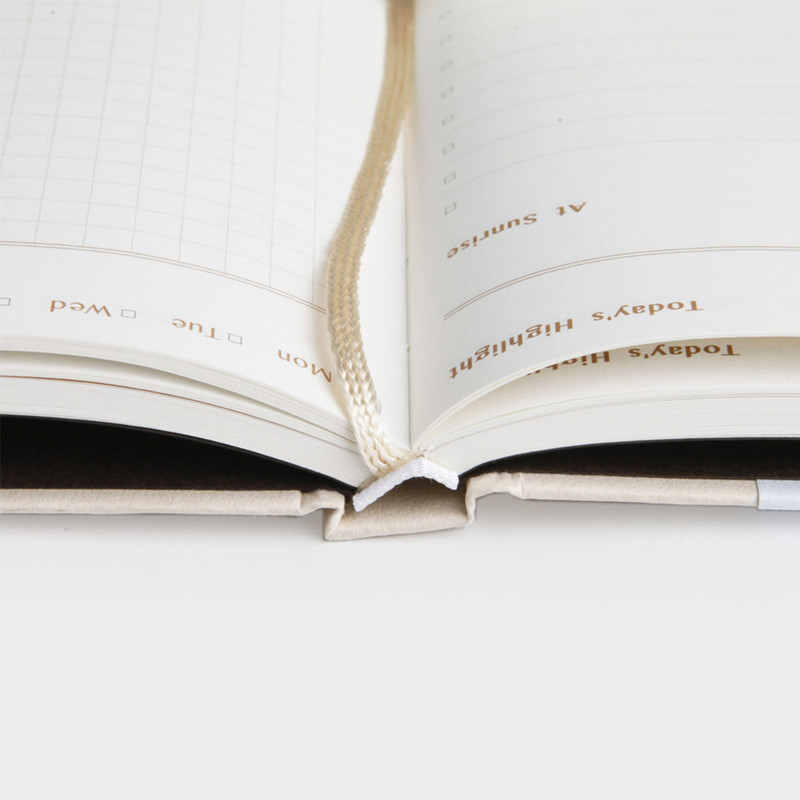 Ribbon bookmark - Sunrise 3 Months Daily Log Book Journal