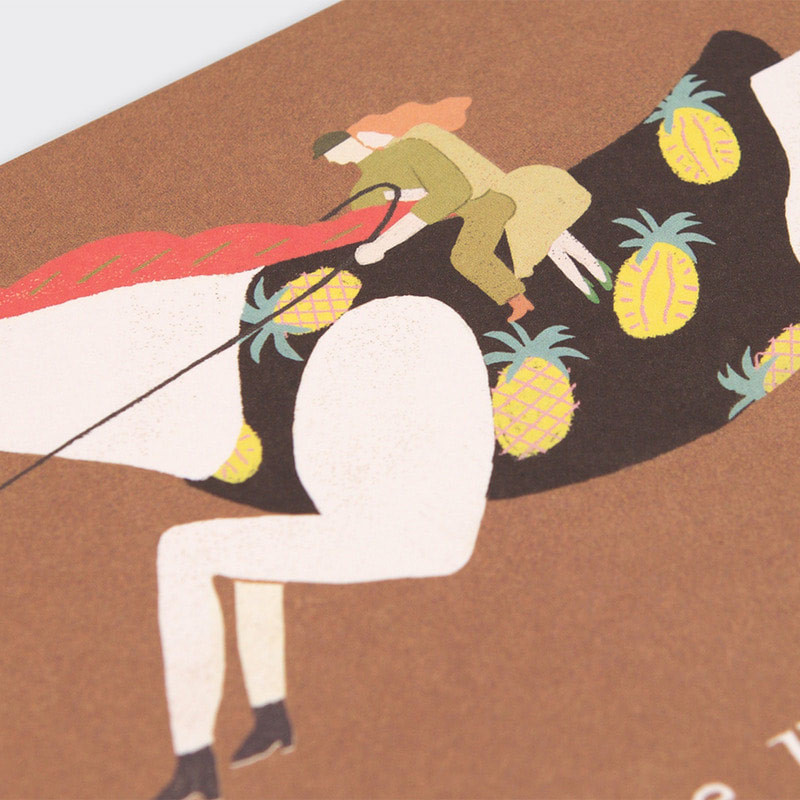 Detail of Tropical Love You're Unique To Me Card Detail of Tropical Love You're Unique To Me Card