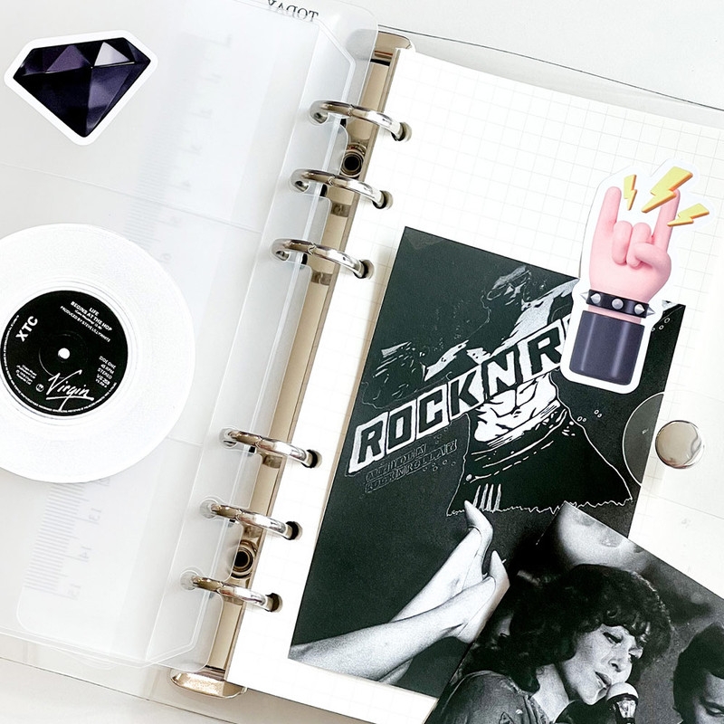 Usage example of NACOO Colorful Paper Deco Sticker Pack