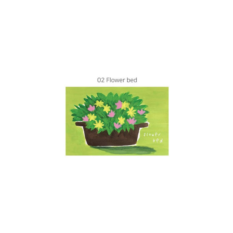 Flower bed - Little Thing Hand Drawing Postcard Ver 1 Flower bed - Little Thing Hand Drawing Postcard Ver 1