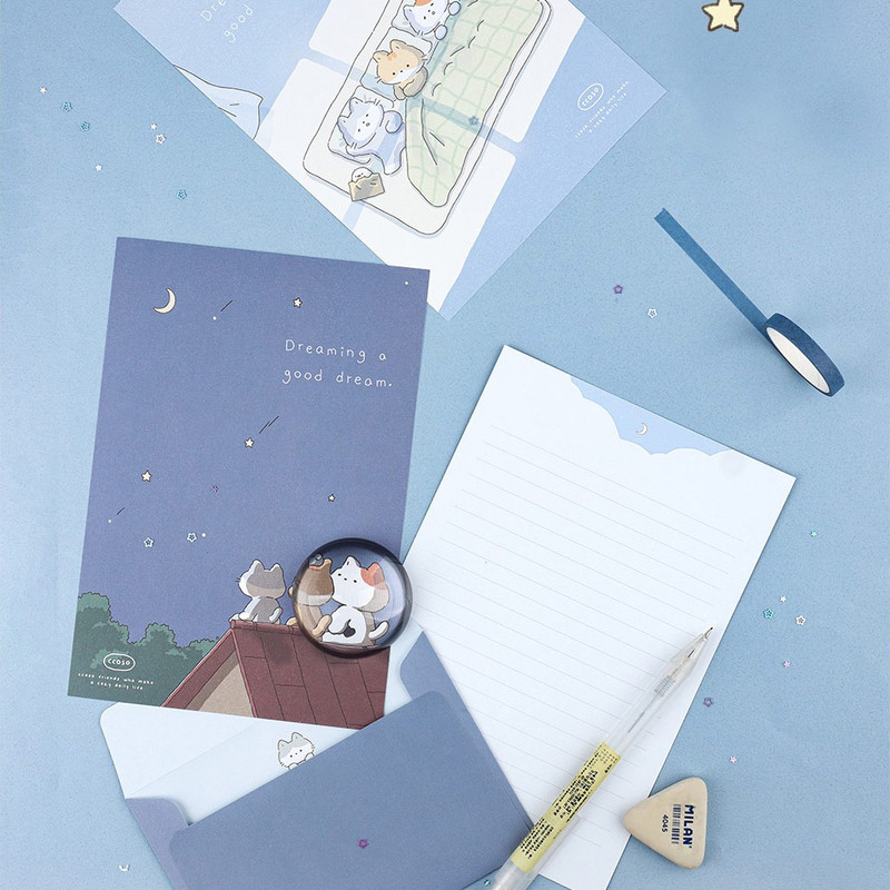 Example of use - Dash And Dot Ccoso Friends Letter And Envelope Set