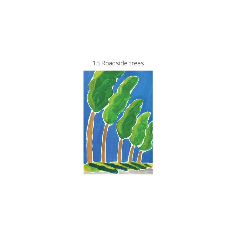 Roadside trees - Little Thing Hand Drawing Postcard Ver 3