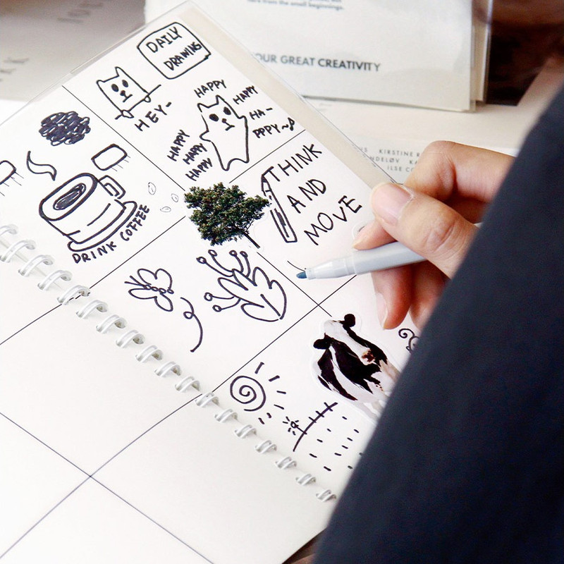 Example of use - Indigo Storage Wire Bound 6 Grid Notebook Example of use - Indigo Storage Wire Bound 6 Grid Notebook