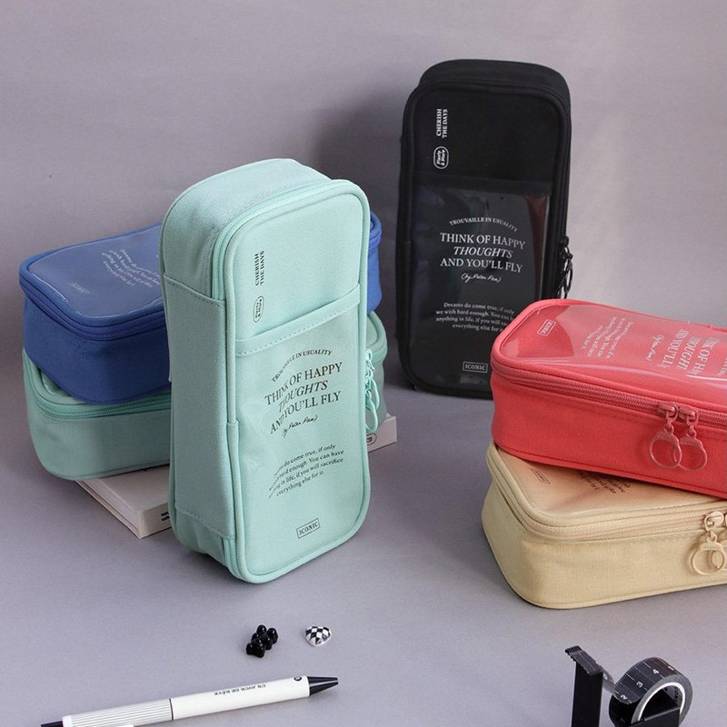 Iconic Think Of Happy Plenty Zipper Pencil Case Pouch