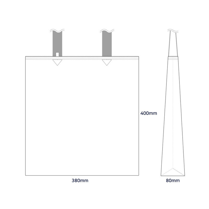 Size of BT21 Minini Pattern RJ Shoulder Tote Bag