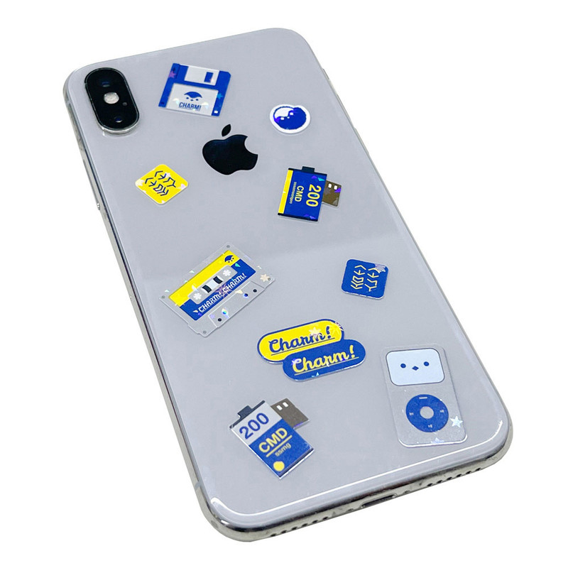 Charm Moondeok Citybird Retro Sticker Charm Moondeok Citybird Retro Sticker