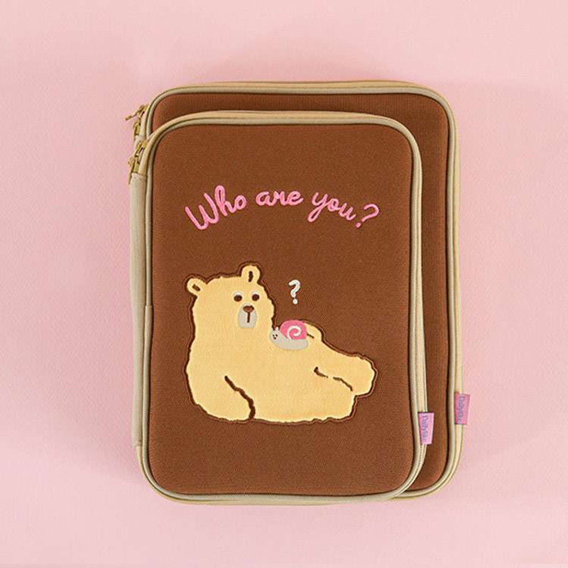 Dailylike Lazy Bear Tablet Sleeve Case For iPad 11/12.9 inch Dailylike Lazy Bear Tablet Sleeve Case For iPad 11/12.9 inch