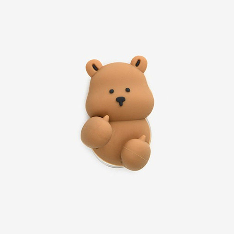 Brown - My Buddy Silicone Toothbrush Holder Brown - My Buddy Silicone Toothbrush Holder