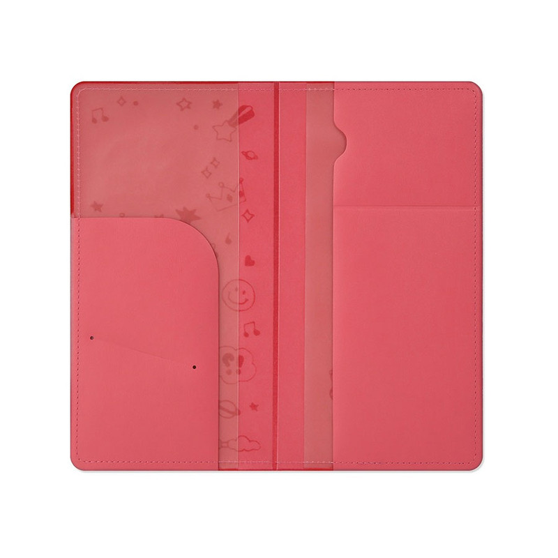 Inside of BT21 Minini Leather Patch RJ Long Passport Holder Cover Inside of BT21 Minini Leather Patch RJ Long Passport Holder Cover